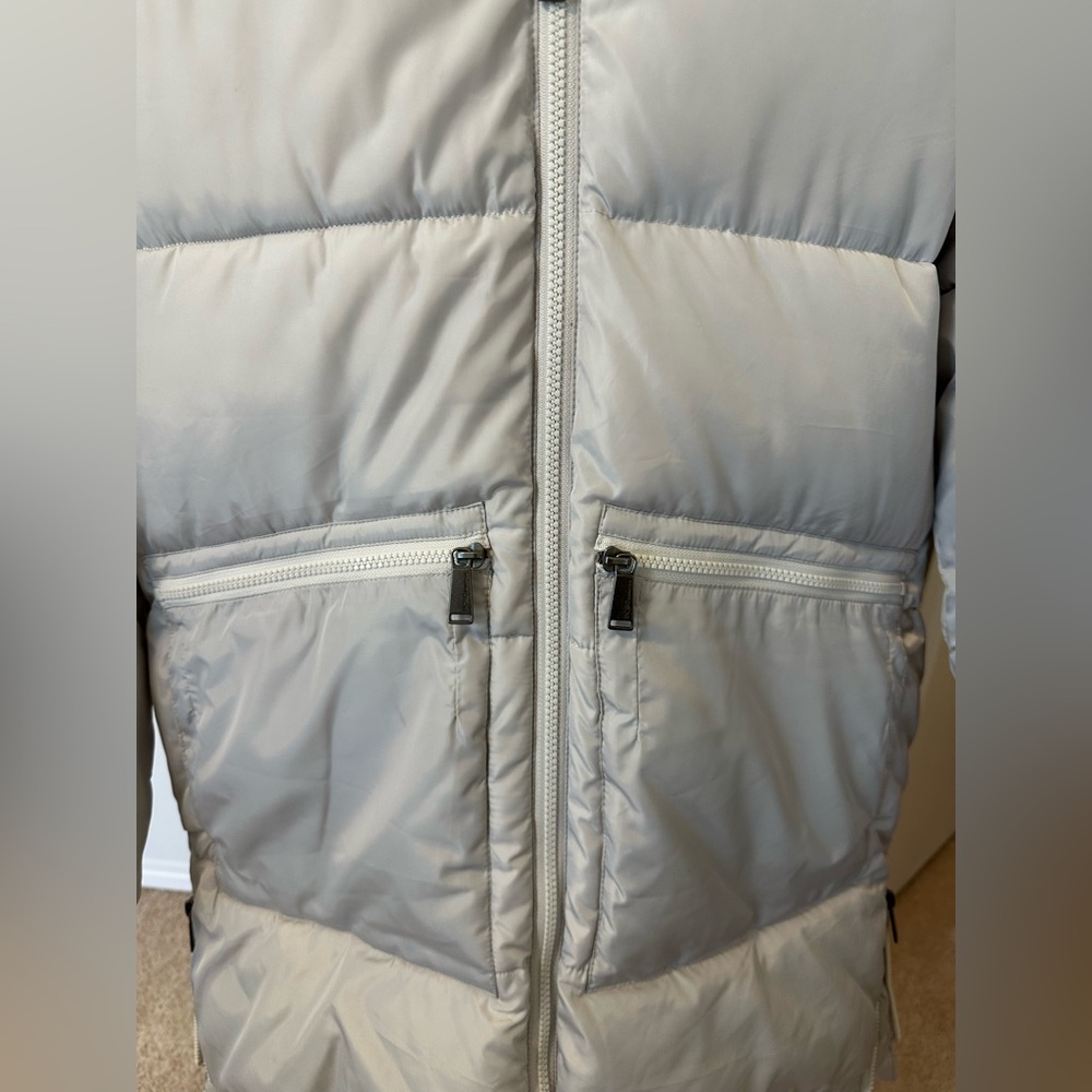 BCBGeneration Gray Hooded Puffer Jacket - image 2